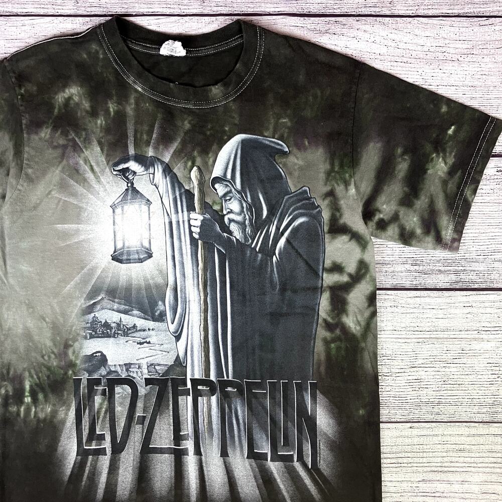 2009 Led Zeppelin All Over Print Graphic band T-shirt
